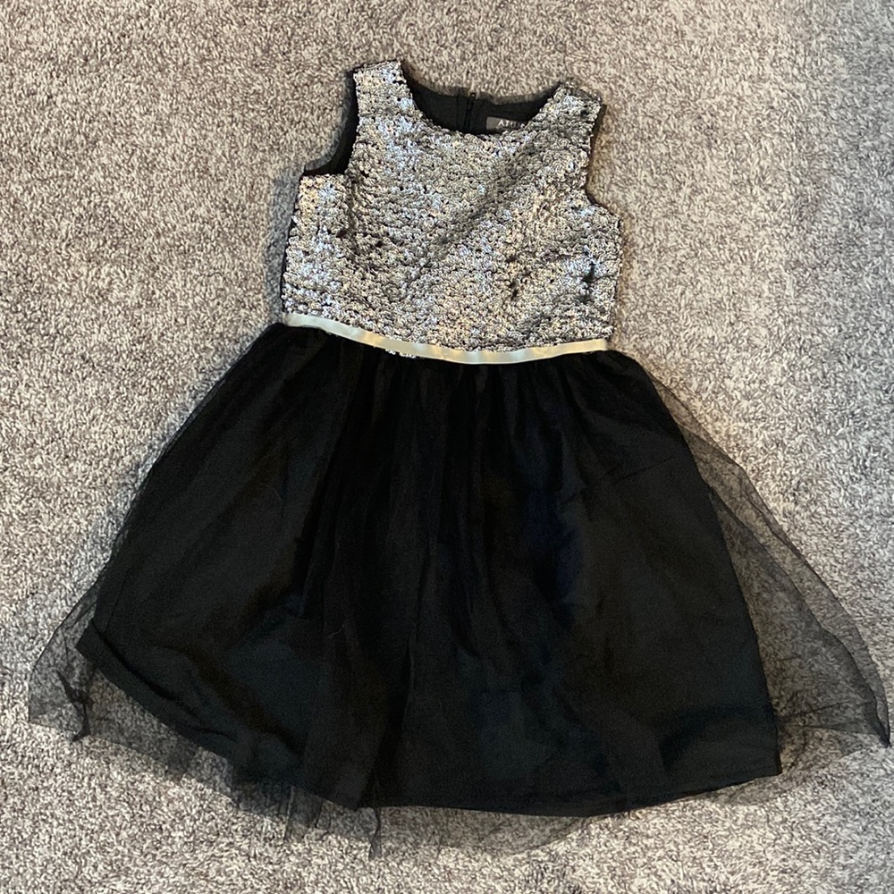 Girls Black and silver dress